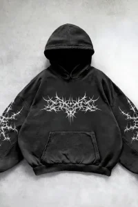 Street Fashion Trend Fleece Thick Hoodie Women Y2K New Harajuku Casual Loose Joker Sweatshirt Couple Punk Retro Pullover Hoodie